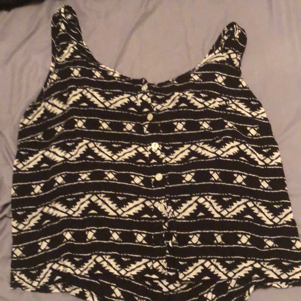 Black and white tank